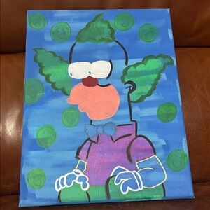 Colorful Cartoon Character Canvas Art